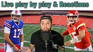 AFC Championship Kansas City Chiefs Vs Buffalo Bills Live Play by Play amp Reactions [upl. by Alli688]