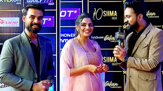 Actor Tovino Thomas amp Nikhila Vimal Funny Red Carpet Interviews At South Awards Show [upl. by Jerrold]