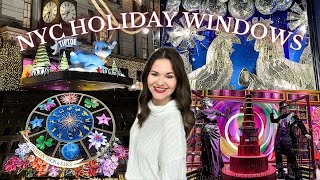 NYC HOLIDAY WINDOW DISPLAYS 2023  Macys Saks Fifth Avenue Bloomingdales Bergdorf Goodman [upl. by Aritak809]