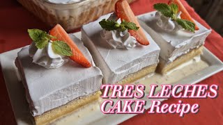 Make these milky TRES LECHES CAKE recipe [upl. by Harriot]