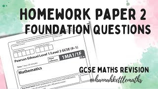 Half Past Paper  Week 2  Foundation Edexcel GCSE Maths  Maths Revision [upl. by Assillim398]