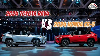 2024 Toyota RAV4 Vs 2024 Honda CR V Which to Buy [upl. by Erodasi291]