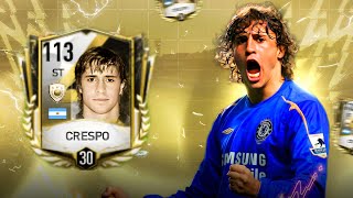 FREE ICON CRESPO MAX RATED H2H GAMEPLAY AND REVIEW FIFA MOBILE 23 [upl. by Redd99]