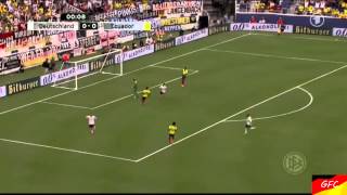 Goal 10 Lukas Podolski vs Ecuador 52913 [upl. by Naujet]