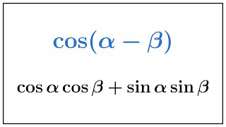 Cosine of the Difference of Two Angles [upl. by Dugas]