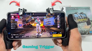 Gaming Trigger for mobile free fire gameplay 4 finger setup [upl. by Olnee529]