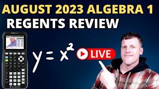 August 2023 Algebra 1 Regents Review [upl. by Shuping626]