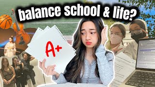 how to BALANCE SCHOOL and EXTRACURRICULAR activities while having a life ✌🏻 [upl. by Aneeram]