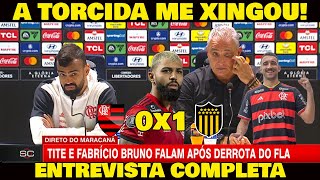 OLHA AS DESCULPAS QUE O TITE DEU DEPOIS DO JOGO  FLAMENGO 0x1 PEÑAROL [upl. by Juley]