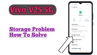 Vivo V25 5G  How To Solve Storage Problem [upl. by Ennaesor]