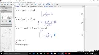 Integration in Maple [upl. by Poland]