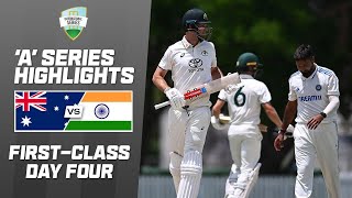 Australia A v India A  Firstclass match one  Day 4 [upl. by Narol811]