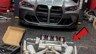 Full Valvetronic Exhaust Install On My G82  Proper Sounding S58 [upl. by Enerahs]