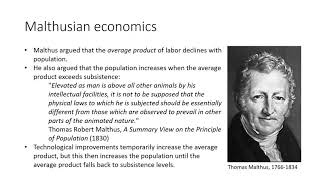 Malthusian economics [upl. by Nhepets]