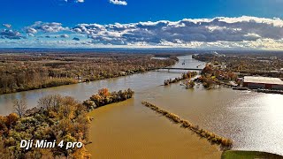 Hochwasser am Rhein 4K [upl. by Nnyre]