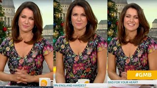 Susanna Reid Low Cut Tight Dress  Good Morning Britain Dec 2018 [upl. by Diva]