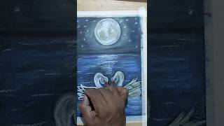 Two Birds drawing shortvideo oil pestel colour drawing sharelikemyvideo subscribemychannel [upl. by Corley]