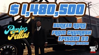 Bunker Runs From Chumash in GTA 5 Episode 33 public session SOLO [upl. by Verile]