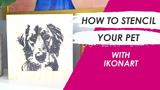 How To Turn Your Dog Into A Stencil  Torch Paste amp Ikonart [upl. by Livvi]