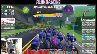 ZWIFT  RHINO RACING CHAMPIONSHIPS  Glyph Heights  200pm EST 11324  CAT C STAGE 5 [upl. by Yemac]