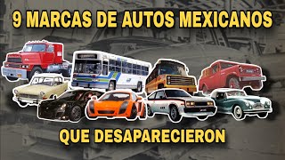 9 MARCAS DE AUTOS MEXICANOS QUE YA NO EXISTEN [upl. by Ahsocin131]