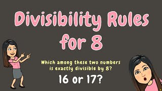 DIVISIBILITY RULES FOR 8  GRADE 5 [upl. by Fenner]