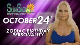 October 24th Zodiac Horoscope Birthday Personality  Scorpio  Part 2 [upl. by Idas3]