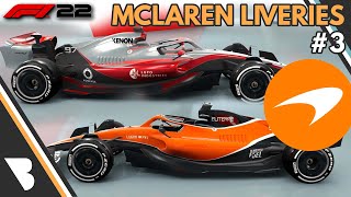 F1 22  MCLAREN LIVERY IDEAS  MP44 MCL32 MP427 MP412 MP430  3 [upl. by Ayoted]