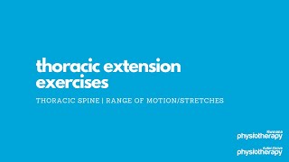 Thoracic Extension Exercises [upl. by Annasor]