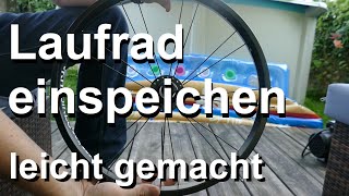 Laufrad einspeichen  leicht gemacht [upl. by Hodess854]