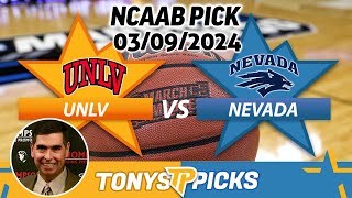 UNLV vs Nevada 392024 FREE College Basketball Picks and Predictions on NCAAB Betting Tips [upl. by Thapa590]