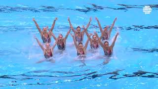 Watch Team France perform their acrobatic routine ArtisticSwimming [upl. by Artek]