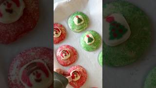 Christmas cookies 🤶 christmas christmascountdown satisfying baking cookies easyrecipe [upl. by Ditzel]