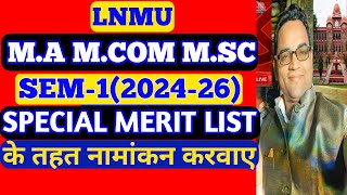 Lnmu PG Admission 202426 Update [upl. by Sirc]