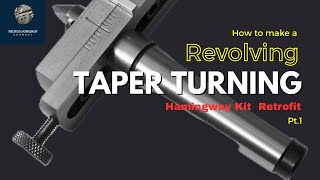 Indexable Taper Turning Tool with Live Center a retrofit from Hemingway Kit set over center [upl. by Gunnar]