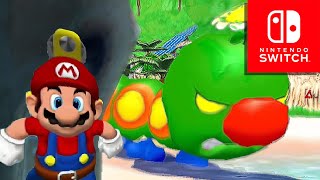 Super Mario Sunshine Walkthrough  All Shine Sprite in Gelato Beach Super Mario 3D All Stars [upl. by Auhsuj]