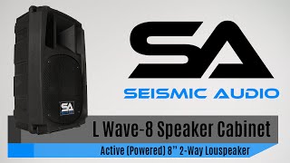 Seismic Audio L Wave8 Powered PA Speaker Official [upl. by Aicillyhp]