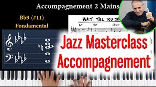 Masterclass Piano Jazz Comment accompagner un standard jazz au piano Tuto  Cours de piano ligne [upl. by Nary]