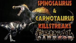 Primal Carnage Get to the Chopper  Spinosaurus amp Carnotaurus Kill Streak [upl. by Bray]