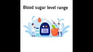 Range of blood sugar level for humans [upl. by Talanian673]