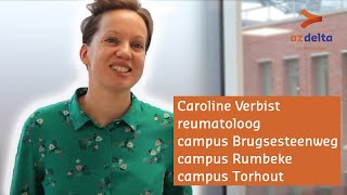 Dr Caroline Verbist start als reumatoloog in AZ Delta [upl. by Nagem]