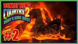 Guía 102 Donkey Kong Country 2 SNES 2 Crocodile Cauldron [upl. by Sosanna]