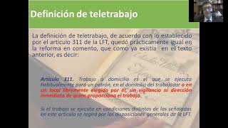 quotReforma para regular el teletrabajo o home officequot  Rutas y Retos de Legalidad [upl. by Lierbag162]