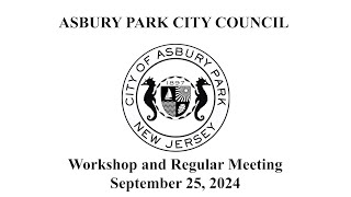 Asbury Park City Council Meeting  September 25 2024 [upl. by Laks]