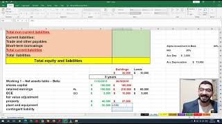 Consolidated statement of financial position Exam 12  2016 [upl. by Terraj596]