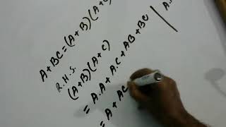 How to prove ABACABC What is Distributive Theorem State and prove Distributive theorem [upl. by Anawek509]