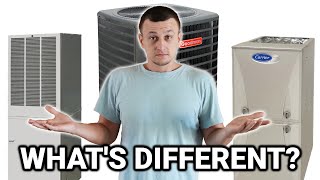 Difference Between AC Air Handler Furnace Heat Pump Minisplit Etc [upl. by Robins171]