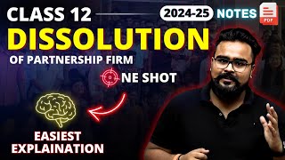 DISSOLUTION of partnership firm class 12 ONE SHOT  GAURAV JAIN [upl. by Paul]