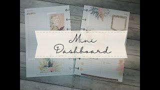 Plan with Me  Mini Dashboard  Happy Planner [upl. by Johnna]