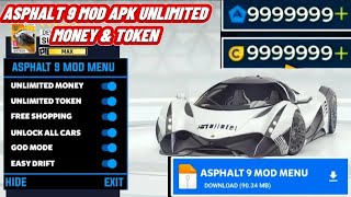 TUTORIAL Asphalt 9 Legends Mod Apk v420g  Unlimited Money Tokens amp Speed Pack [upl. by Eimar]